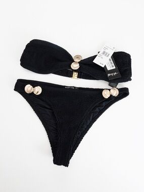 Nasty Gal - Collection Black Seashell Bikini Set‎